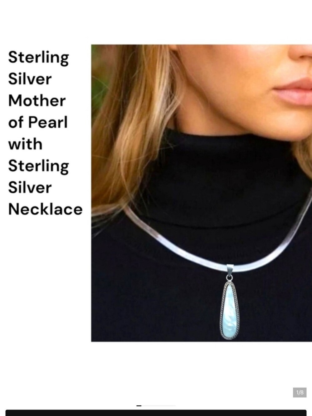 Sterling Silver Pendant & Necklace EXCELLENT CONDITION